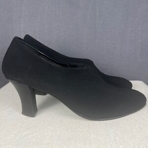 Thierry Rabotin Women's Black Heels Size 7.5 – Italian Suede Comfort Pumps